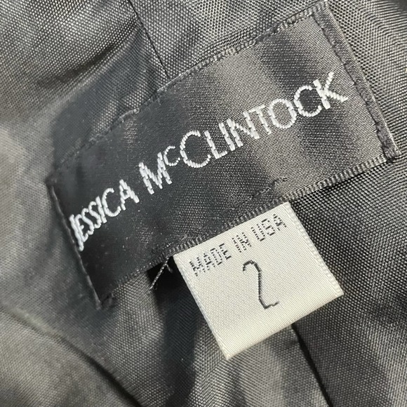 JESSICA MC CLINTOCK VINTAGE Strapless Burgundy Pink Red A Line Cocktail Dress 2 - Picture 6 of 12